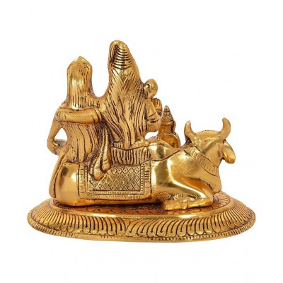 Sheela Handicraft metal shiv parivar | shiva faimly with kartik ganesh home and office decor idol