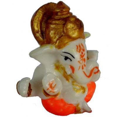 Sheelas Arts & Crafts  Ganesh Idol - White