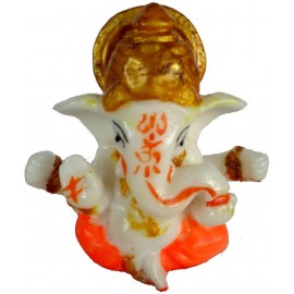 Sheelas Arts & Crafts  Ganesh Idol - White