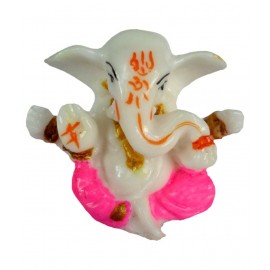 Sheela's Arts & Crafts Textured Resin Ganesha Idol