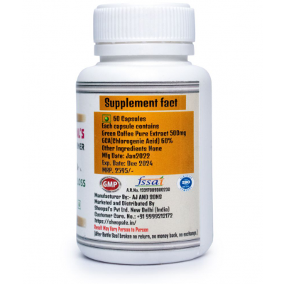 Sheopals Fat Burner - Belly Fat Burner Capsule - With  Garcinia Cambogia 1 gm Unflavoured Single Pack