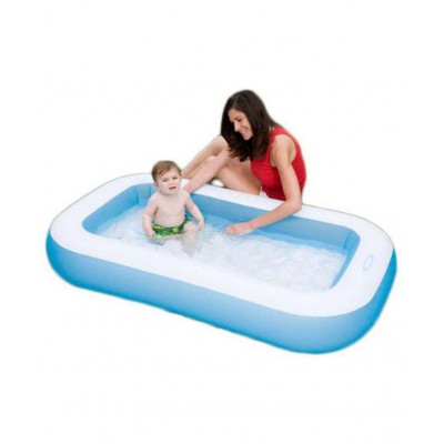 Shiv International 5 Feet Regtangular Inflatable Kids Swimming Pool