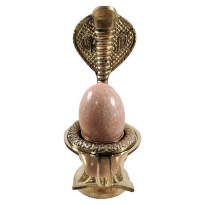 Shiv Ling Jalaheri With Stone No 0 Orange 4.5"
