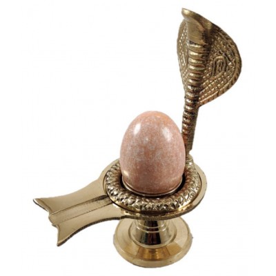 Shiv Ling Jalaheri With Stone No 0 Orange 4.5"
