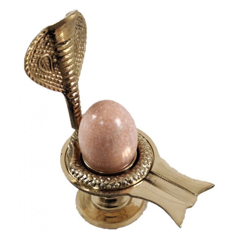 Shiv Ling Jalaheri With Stone No 0 Orange 4.5"