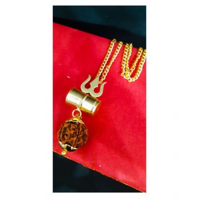 Shiv Rudraksha Locket/Shiv Shakti Kavach Pendant with Rudraksha
