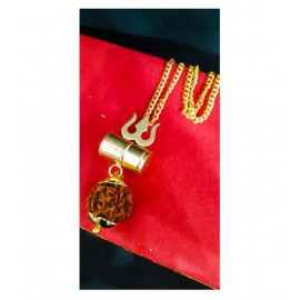 Shiv Rudraksha Locket/Shiv Shakti Kavach Pendant with Rudraksha