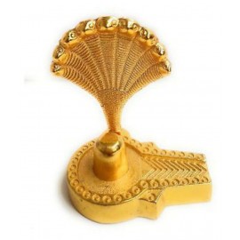 Shiva Shiv Shankar Linga Ling Shesh Naag Nag Panch Rudraksha Statue Metal Idol