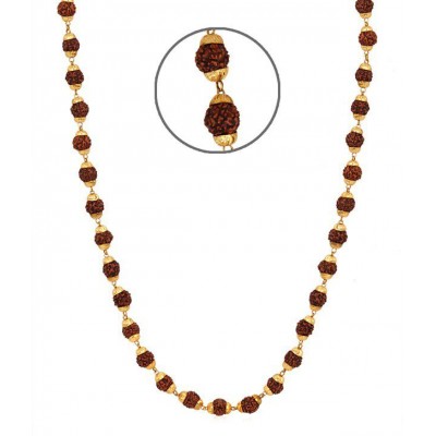 Shopgenx Gold Plated Rudraksh Mala