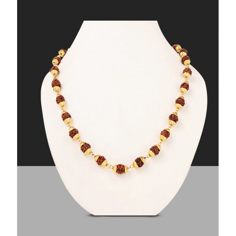 Shopgenx Gold Plated Rudraksh Mala