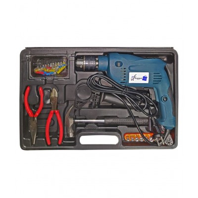 Shopper52- tools hardware DRLTOOLSET 650W 13mm Corded Drill Kit