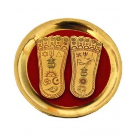 Shri Astha Vinayak MA LAXMI CHARAN PADUKA Brass Yantra