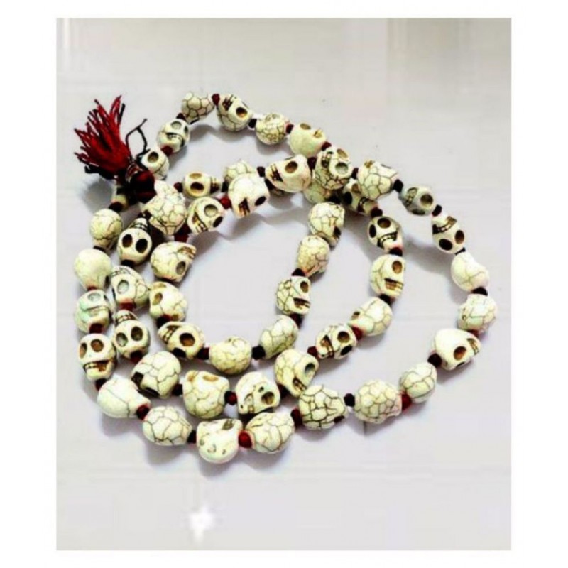 Shri Astha Vinayak Nar Mund Mala Goddess Kali/ Lord Shiva Mala, For Japa or wear Purpose , Many suggest it for Rahu and Ketu, 54+1 Manke