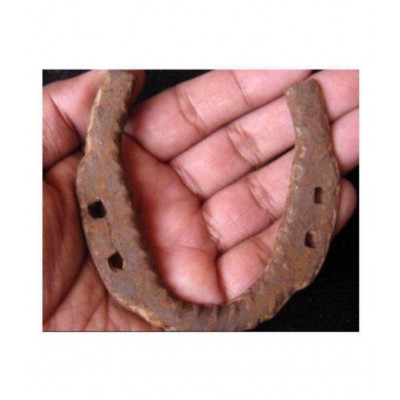Shri Astha Vinayak Original Kale Ghod Ki Naal/ Black Horse Shoe for Good Luck And Restrict Bad/Evil Energy(SET OF 1)