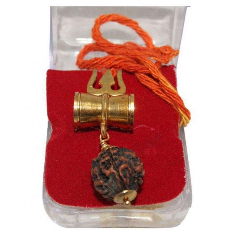 Shri Astha Vinayak SHIV SHAKTI KAWACH PENDANT WITH RUDRAKSHA
