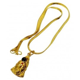 Shri Hanuman Chalisa Yantra Locket Kawach with Chain (Gold Color)