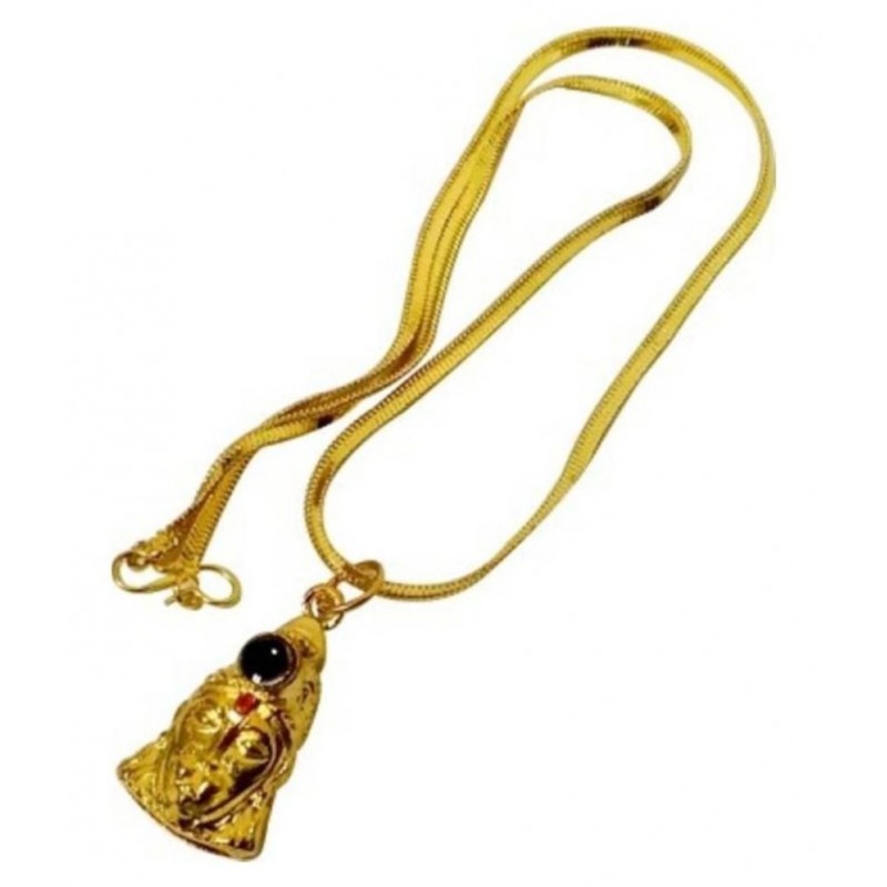 Shri Hanuman Chalisa Yantra Locket Kawach with Chain (Gold Color)