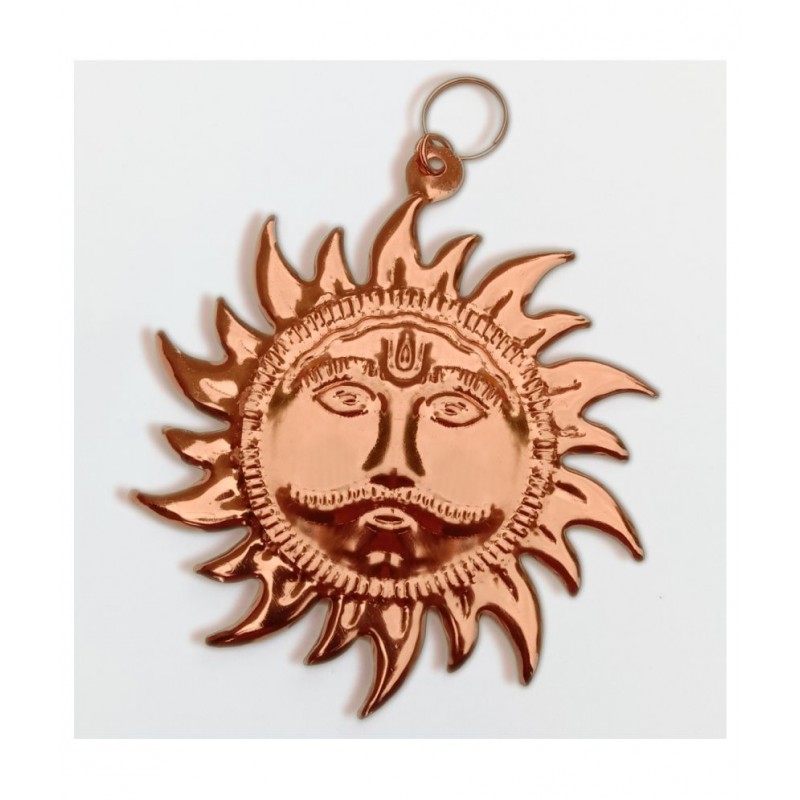 Shri Surya Narayan Yantra Pure Copper.Surya Dev Yantra /Kawach Good Luck, Success and Prosperity for Positive Energy