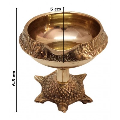 Shriram Traders Brass Designer Diya - Pack of 1
