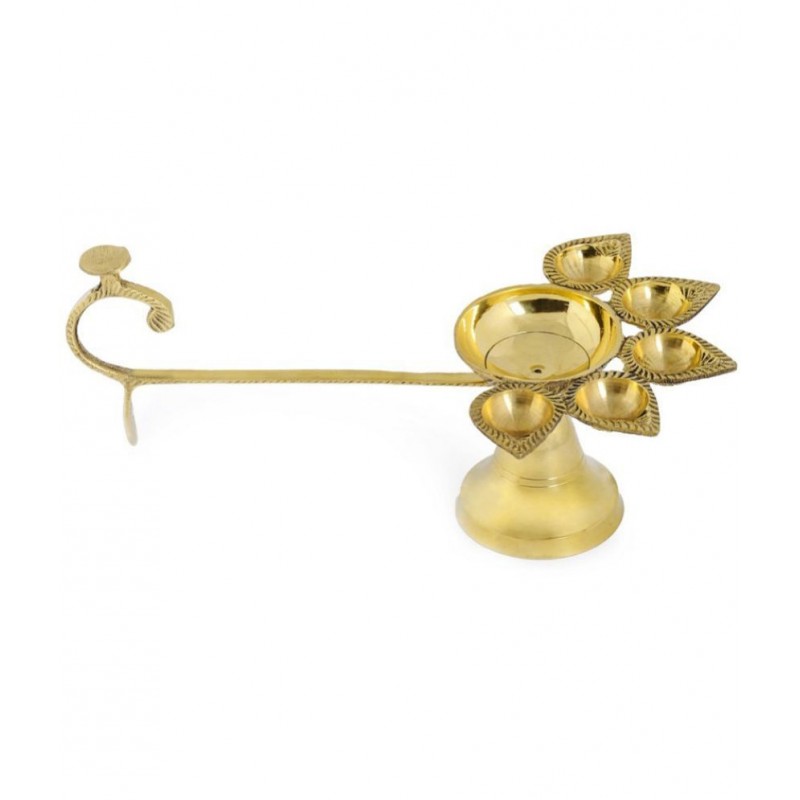 Shriram Traders Brass Floor Diya - Pack of 1