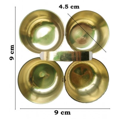 Shriram Traders Brass Kumkum Box