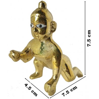 Shriram Traders Laddu Gopal Brass Idol