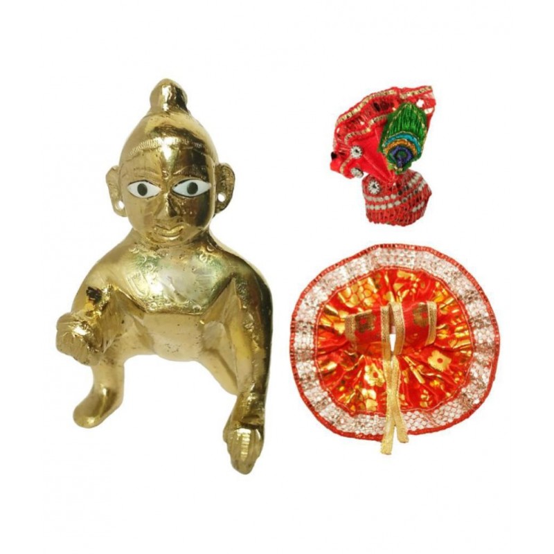 Shriram Traders Laddu Gopal Brass Idol