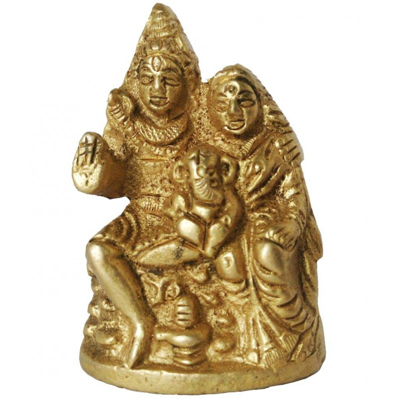 Shriram Traders Shiv Family Brass Idol