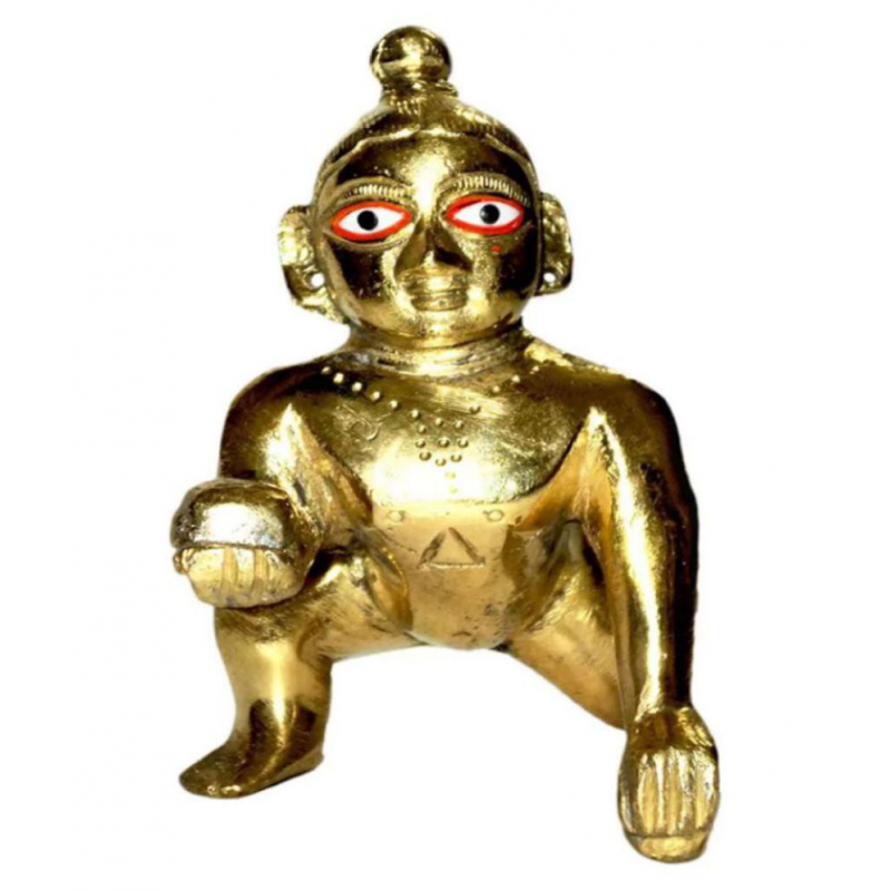 Sigma Laddu Gopal Brass Idol ( Size No-1)