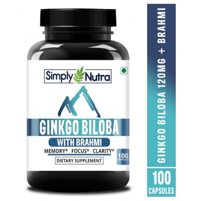 Simply Herbal Ginkgo Biloba 120mg 100 no.s Vitamins Capsule