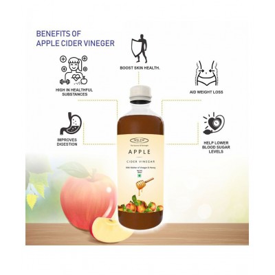 Sinew Nutrition Apple Cider Vinegar Without Mother 350 ml Unflavoured Pack of 2