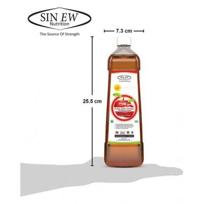 Sinew Nutrition Apple Cider Vinegar (Without Mother) 750 ml Unflavoured Pack of 2
