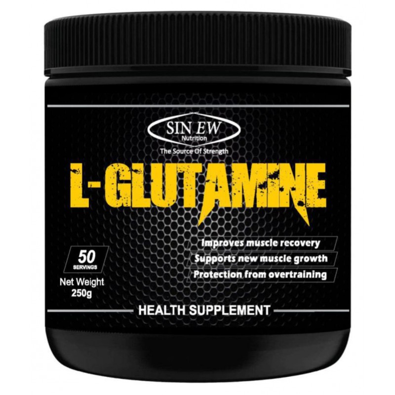 Sinew Nutrition Pure L-Glutamine Powder Powder 250 Gm -50 Servings 5 gm