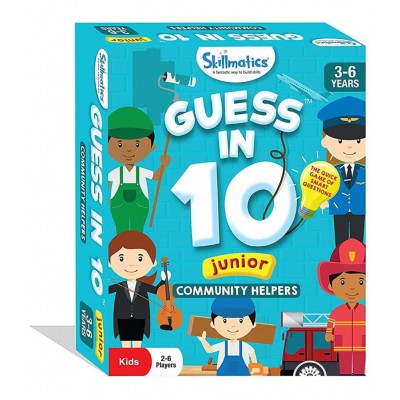 Skillmatics Card Game : Guess in 10 Junior Community Helpers | Gifts, Super Fun & Educational for Ages 3-6