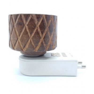 Sky Line Electric Wooden Plug Sesam Wooden Aroma Oil Diffuser for Fragrance Direct Plug-in Incense Burner/Kapoor Dani,Sturdy Plug for Better Support Design as on available