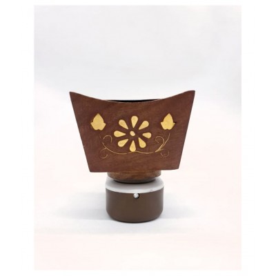 Skys and Ray Electric Wooden Brass inlay work Kapoor Dani Beautiful and Rich Looking DhoopDani