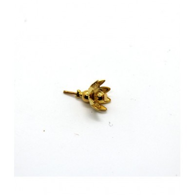 Small Size 108 Astothrum Gold Plated Lotus Flowers for Laxmi Pooja and Worships Decorative Showpiece - 4 cm  (Metal, Gold)