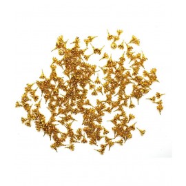 Small Size 108 Astothrum Gold Plated Lotus Flowers for Laxmi Pooja and Worships Decorative Showpiece - 4 cm  (Metal, Gold)