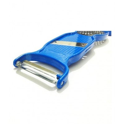 Smart Clever Cutter - Chopper, Slicer, Scissors - 1 Pic. + 4 in 1 Peeler, Grater - 1 Pic. Multi Color