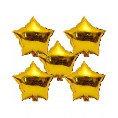 Solid Black & Gold Happy Anniversary Party Decoration Set (Pack of 50) Balloon
