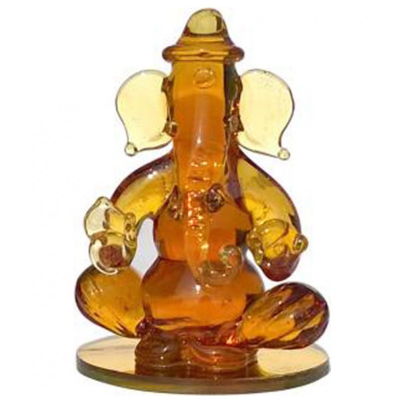 Somil Beige Glass Handicraft Showpiece - Pack of 1