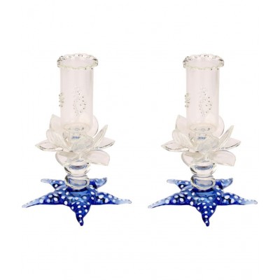 Somil Blue Glass Figurines 11 - Pack of 2