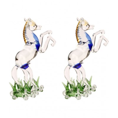 Somil Multicolour Glass Figurines 13 - Pack of 2