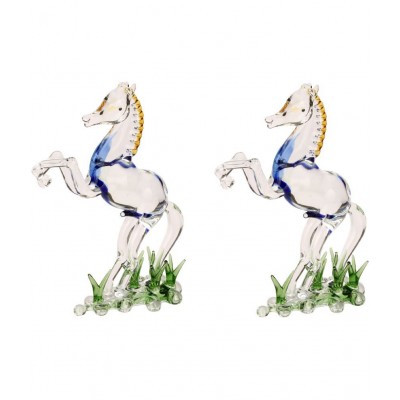 Somil Multicolour Glass Figurines 13 - Pack of 2