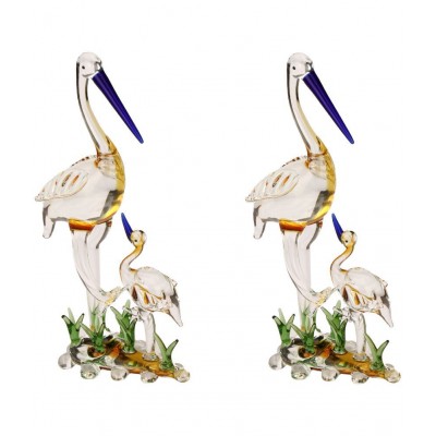 Somil Multicolour Glass Figurines 15 - Pack of 2