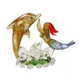 Somil Multicolour Glass Figurines 6 - Pack of 1