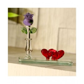 Somil Multicolour Glass Handicraft Showpiece - Pack of 1