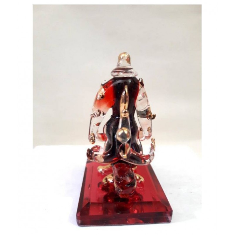 Somil Red Glass Handicraft Showpiece - Pack of 1