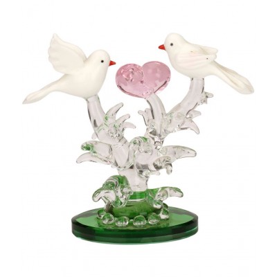 Somil White Glass Figurines 10 - Pack of 1