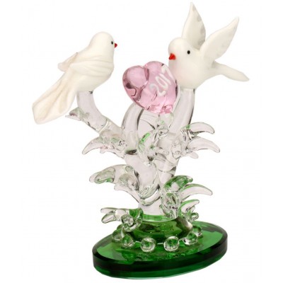 Somil White Glass Figurines 10 - Pack of 1